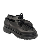 Derbies en cuir à semelle crantée – noir – Imperial
