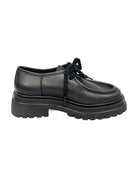 Derbies en cuir à semelle crantée – noir – Imperial