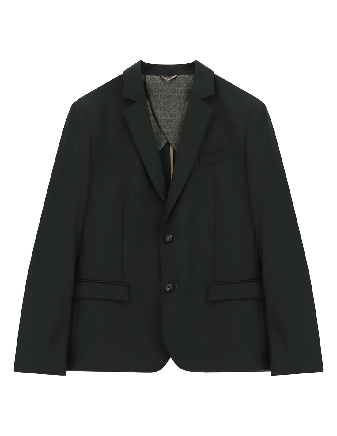 Blazer droit à deux boutons à plat – Vert forêt – Imperial Homme