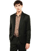 Blazer droit à deux boutons porté, face – Vert forêt – Imperial Homme