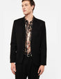 Blazer droit à deux boutons porté, face – Noir – Imperial Homme