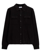 Surchemise en maille fine à poches à plat – Noir – Imperial Homme