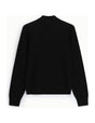 Pull col montant en maille fine à plat – Noir – Imperial Homme