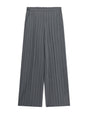 Pantalon large à rayures tennis taille élastiquée – gris – Imperial Femme