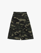 Bermuda cargo long imprimé camouflage à plat – Vert militaire – Imperial Femme