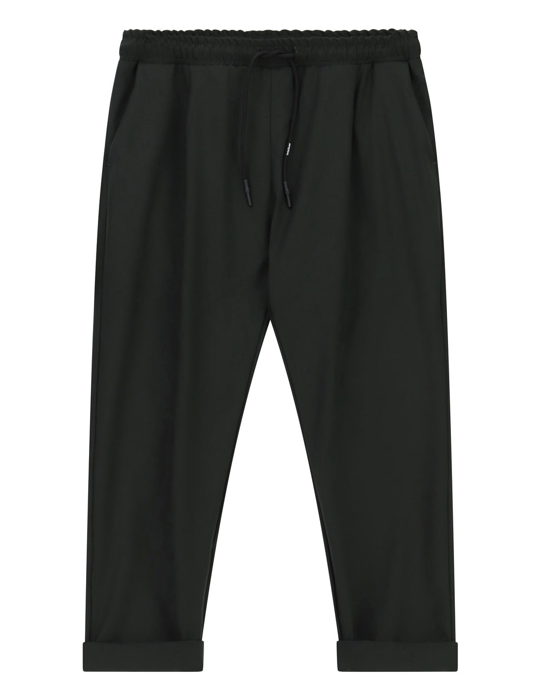 Pantalon de ville coupe jogging à plat – Vert forêt – Imperial Homme