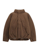 Blouson matelassé à col montant – marron – Imperial Homme