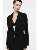 Blazer col châle à ceinture nouée – Imperial Femme