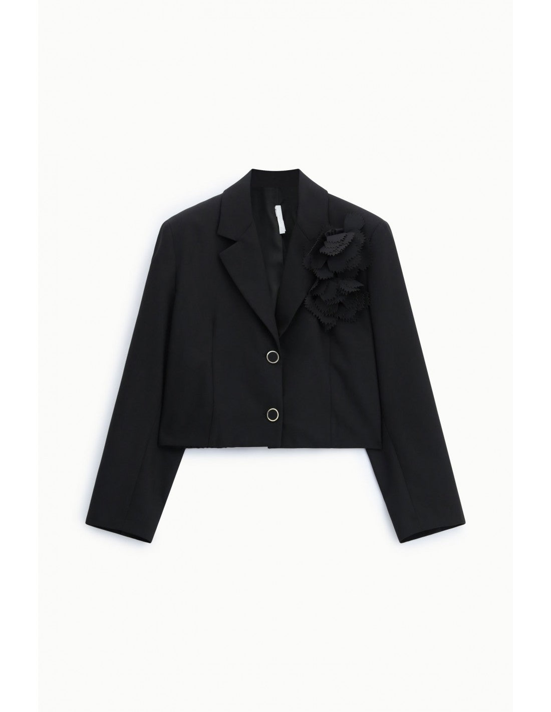 Blazer court à broche florale amovible – Imperial Femme