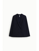 Blazer croisé col châle en crêpe infroissable – Imperial Femme