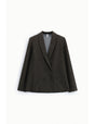 Blazer croisé col châle en drap micro-carreaux – Imperial Femme