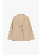 Blazer croisé rayé en crêpe – Imperial Femme