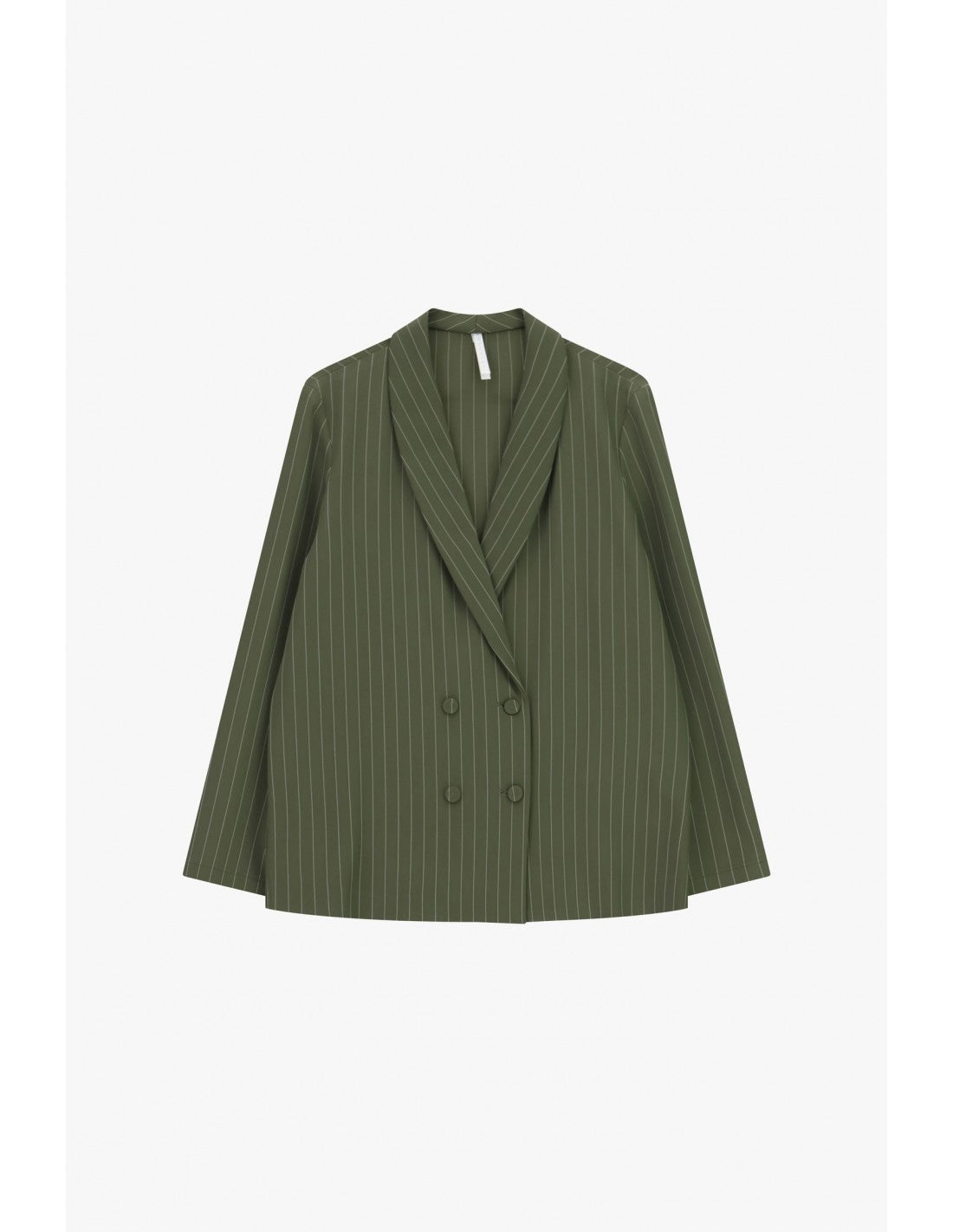 Blazer croisé rayé en crêpe – Imperial Femme