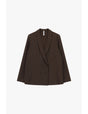 Blazer croisé rayé en crêpe – Imperial Femme