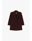 Blazer de smoking manches 3/4 col satin – Imperial Femme