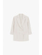 Blazer de smoking manches 3/4 col satin – Imperial Femme