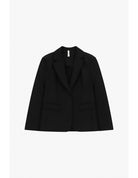 Blazer dos plissé à chaîne métallique en draperie – Imperial Femme