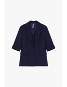 Blazer droit manches courtes col revers crantés – Imperial Femme