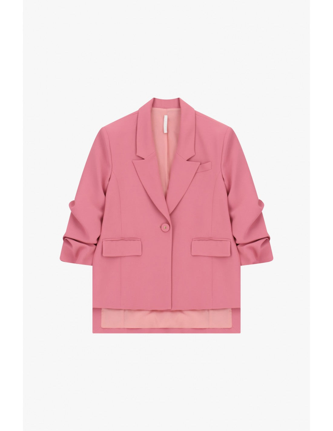 Blazer fluide manches froncées en crêpe diagonale – Imperial Femme
