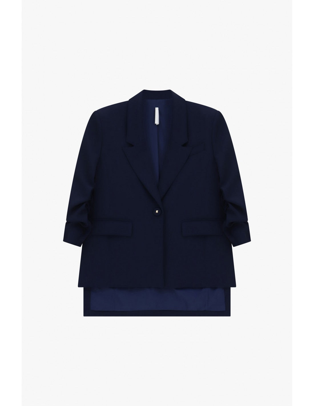 Blazer fluide manches froncées en crêpe diagonale – Imperial Femme