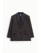 Blazer oversize col à revers deux boutons – Imperial Femme