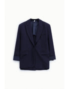 Blazer oversize à finitions smoking en jersey – Imperial Femme