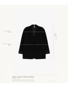 Blazer oversize à finitions smoking en jersey – Imperial Femme