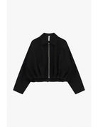Bomber court à base froncée en draperie – Imperial Femme
