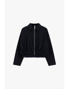Bomber court à base froncée en draperie – Imperial Femme