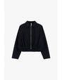 Bomber court à base froncée en draperie – Imperial Femme