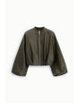 Bomber court éco-cuir tressé gaufré – Imperial Femme