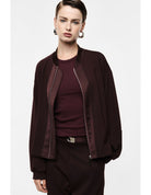 Bomber oversize col satin – Imperial Femme