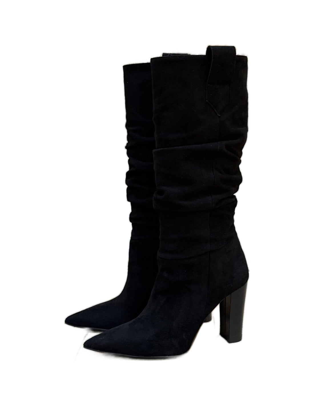 Paire de bottes froncées en veau velours Imperial