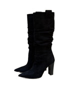 Paire de bottes froncées en veau velours Imperial