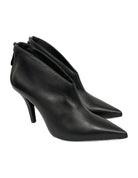 Bottines décolletées en V en cuir, shoe-boots – noir – Imperial