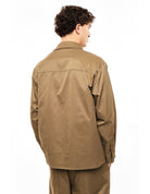 Surchemise d'ensemble à poches à rabat porté, dos – Kaki – Imperial Homme