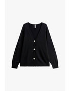 Cardigan col V boutons nacrés – Imperial Femme