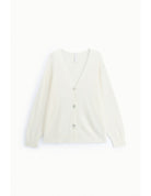 Cardigan col V boutons nacrés – Imperial Femme