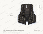 Cartographie des mesures – Gilet sans manches à broderie géométrique, Imperial Femme all-groups