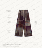 Cartographie des mesures du pantalon palazzo, relevées à plat sur la taille S : tour de taille 34 cm, montant 34 cm, cuisse 31 cm, ouverture 31 cm, longueur 103 cm