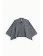 Chemise courte oversize façon denim – Imperial Femme