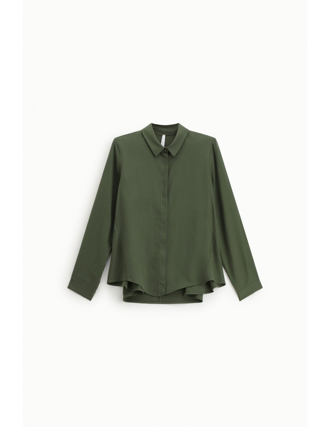 Chemise droite forme trapèze ourlet asymétrique – Imperial Femme