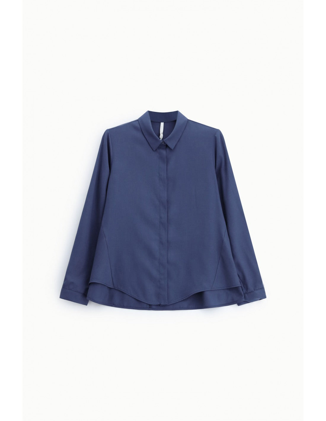 Chemise droite forme trapèze ourlet asymétrique – Imperial Femme