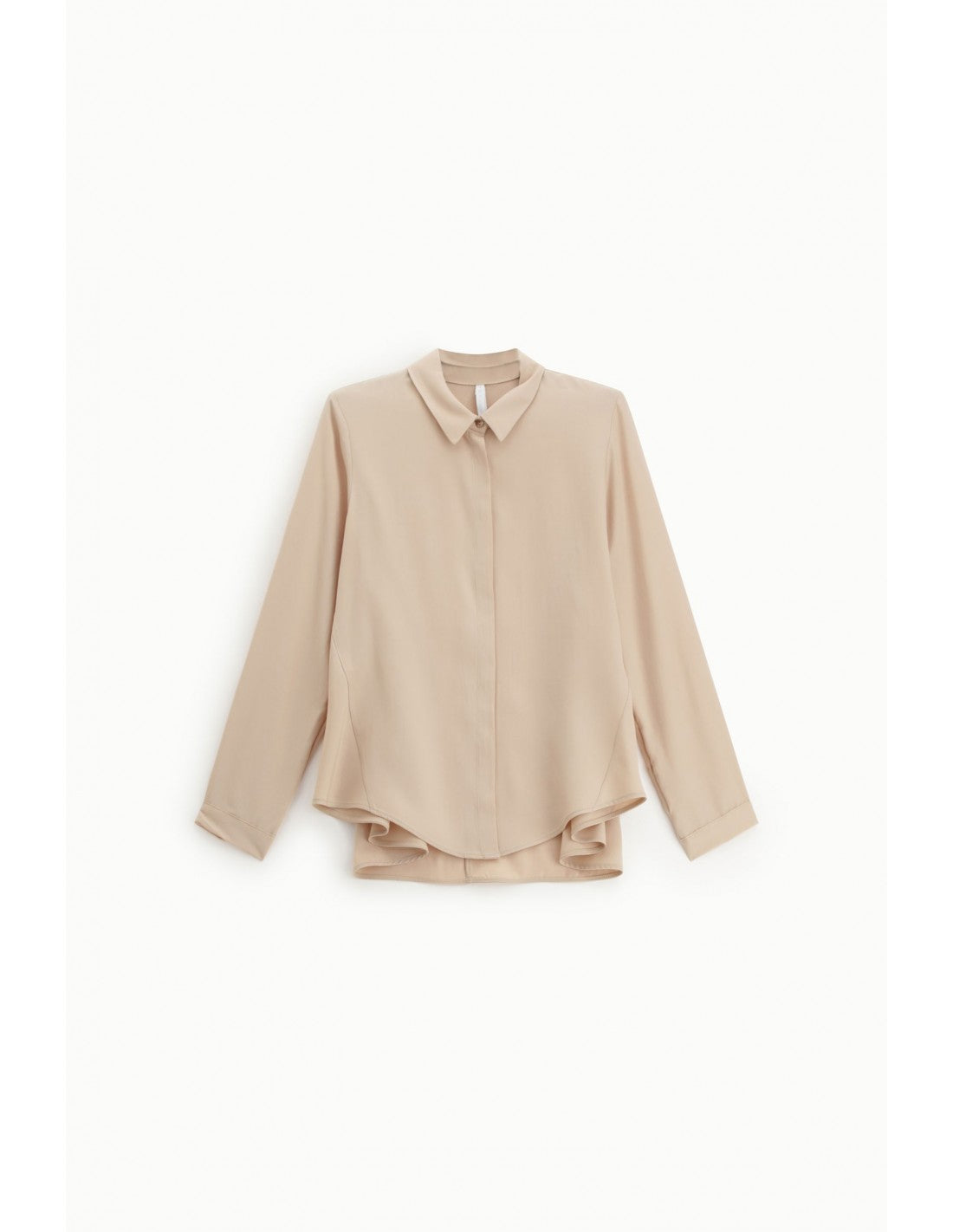 Chemise droite forme trapèze ourlet asymétrique – Imperial Femme