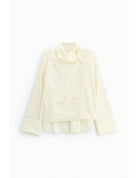 Chemise oversize col lavallière suédine – Imperial Femme