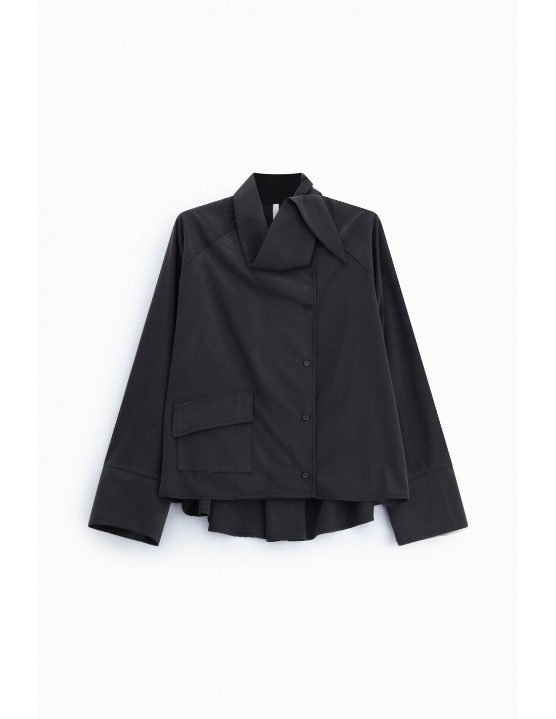 Chemise oversize col lavallière suédine – Imperial Femme
