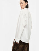 Chemise longue à plastron plissé – Imperial Femme, vue de dos