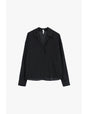 Chemisier oversize manches longues en crêpe satin – Imperial Femme