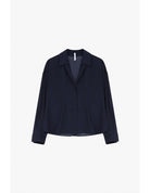 Chemisier oversize manches longues en crêpe satin – Imperial Femme