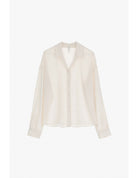 Chemisier oversize manches longues en crêpe satin – Imperial Femme